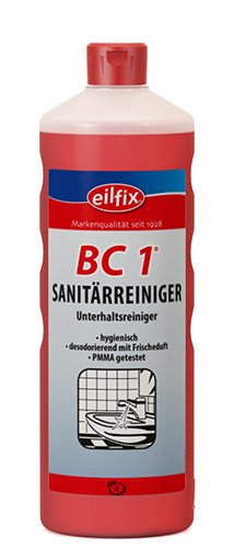 BC 1 SANITÄRREINIGER - Unterhaltsreiniger 1L - 12 Rundflaschen